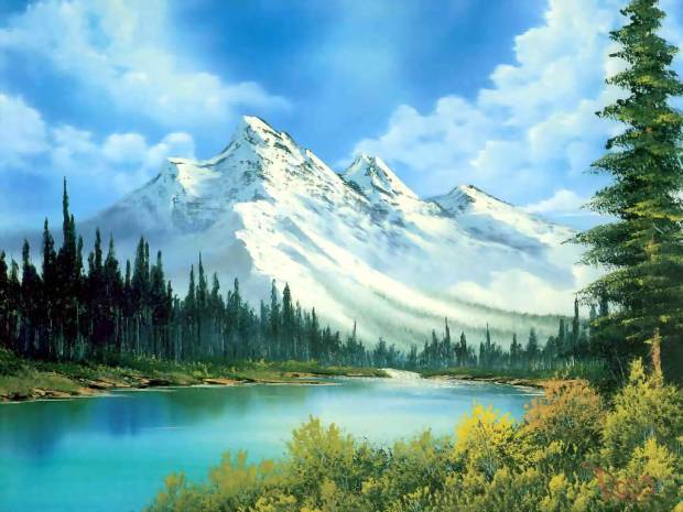 bob-ross-mountain-waterfall