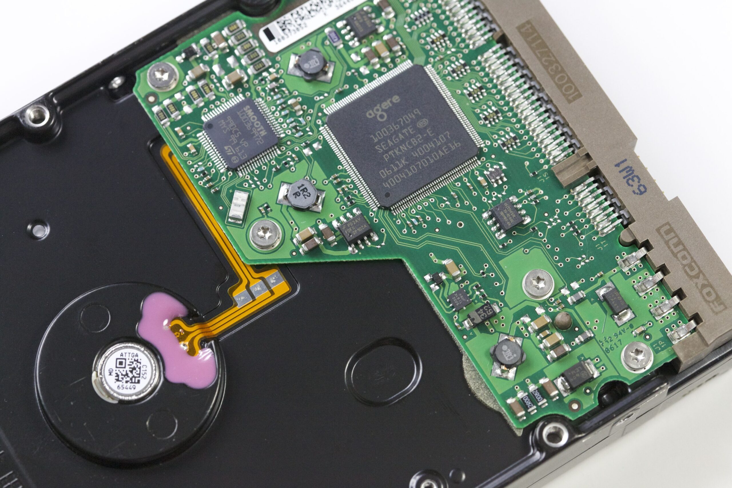hard drive exposed