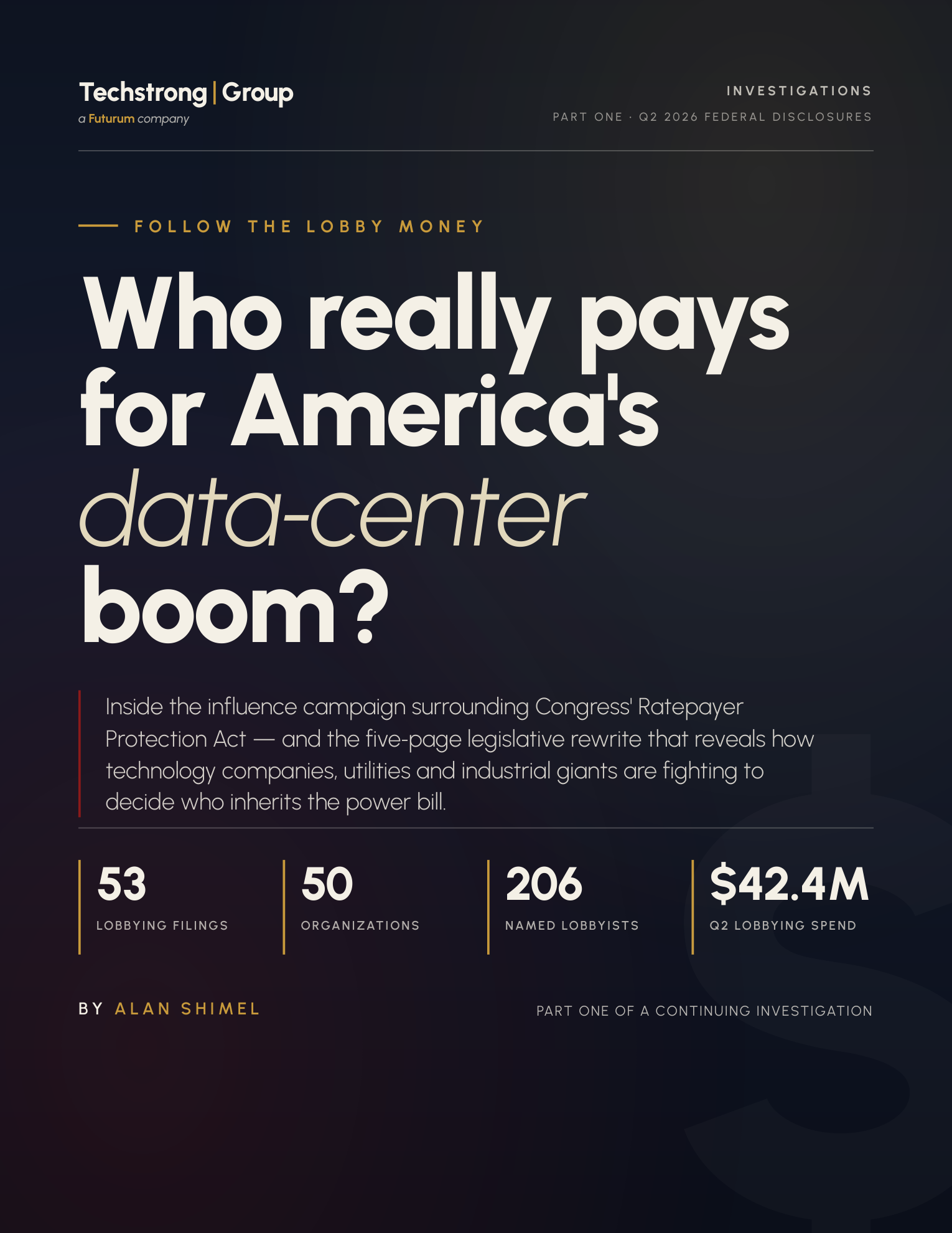 Follow the Lobby Money, Part One — cover